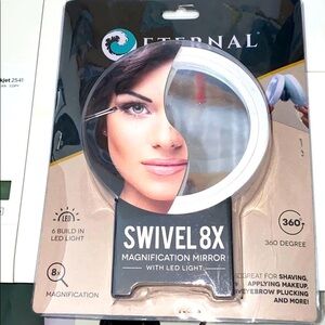LED Magnification Swivel Mirror